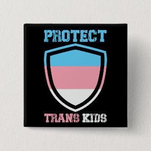 Protect Trans Kids 2 Inch Square Button