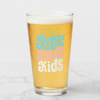 Protect Trans Kids Glass Tumbler