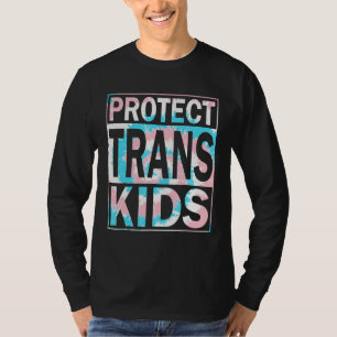 Protect Trans Kids LGBTQ Tie Dye Transgender LGBT  T-Shirt