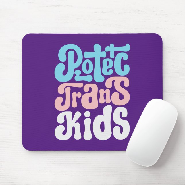 Protect Trans Kids Mousepad (With Mouse)