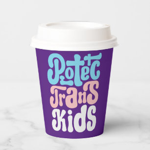 Protect Trans Kids Paper Cups