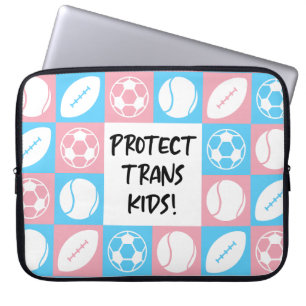 Protect Trans Kids Sports Student Athletes Laptop Sleeve