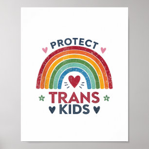 Protect Trans Kids Support Queer Youth  Poster