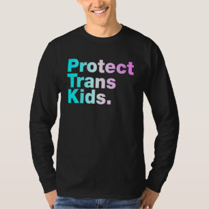 Protect Trans Kids Transgender Flag Lgbt Month T-Shirt