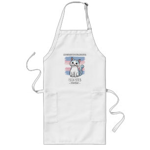 Protect Trans People or Die - Fierce Cat Long Apron