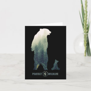 Protect Wildlife - Environmental Protection - Bear Card