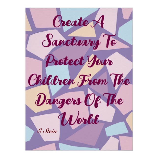 Protect Your Children quote Poster (Front)