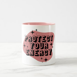 Protect Your Energy 3 Two-Tone Coffee Mug