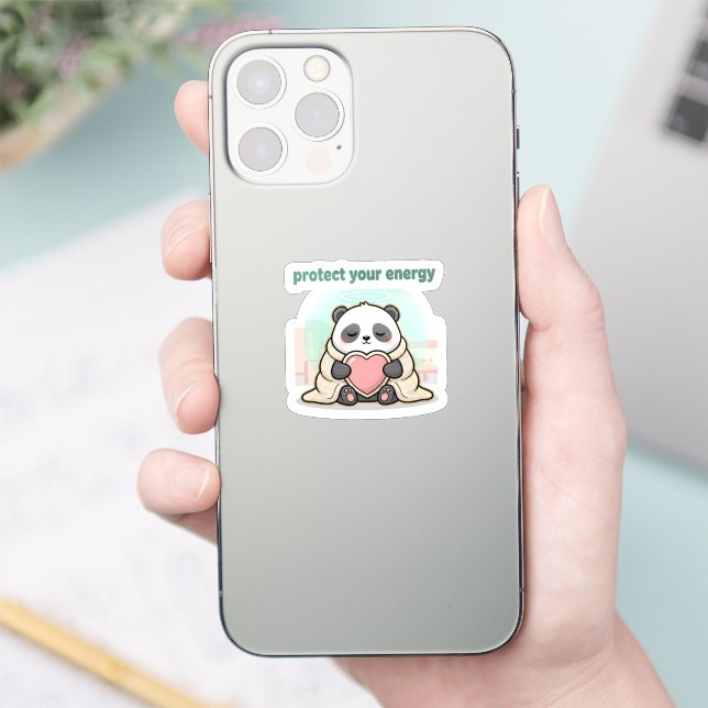 protect your energy – cute panda self-care (Phone)
