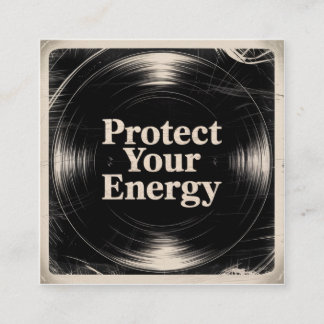 Protect Your Energy Square Business Card