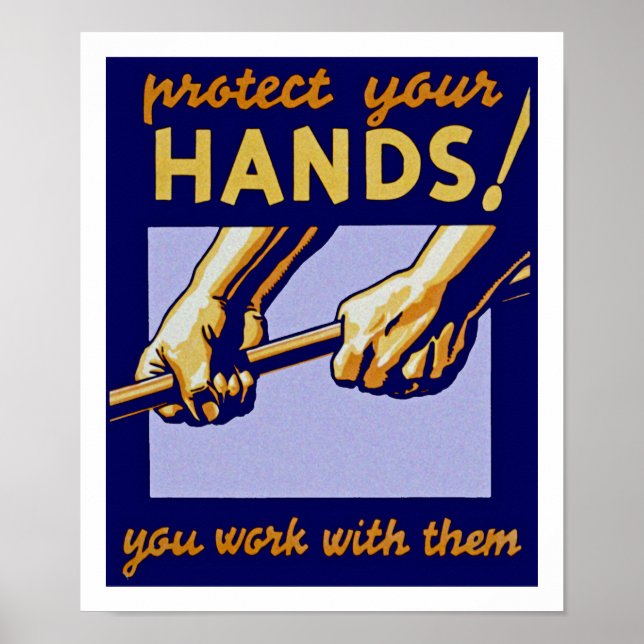 Protect Your Hands! Poster (Front)