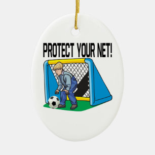 Protect Your Net Ceramic Ornament