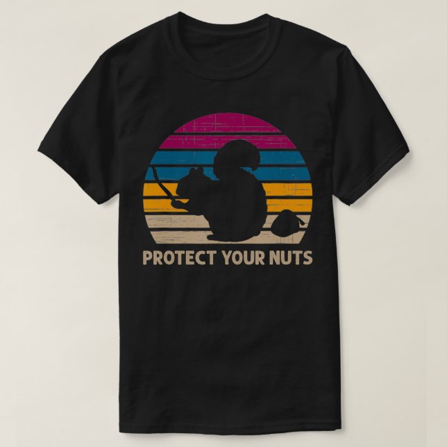Protect Your Nuts Squirrel  T-Shirt (Design Front)