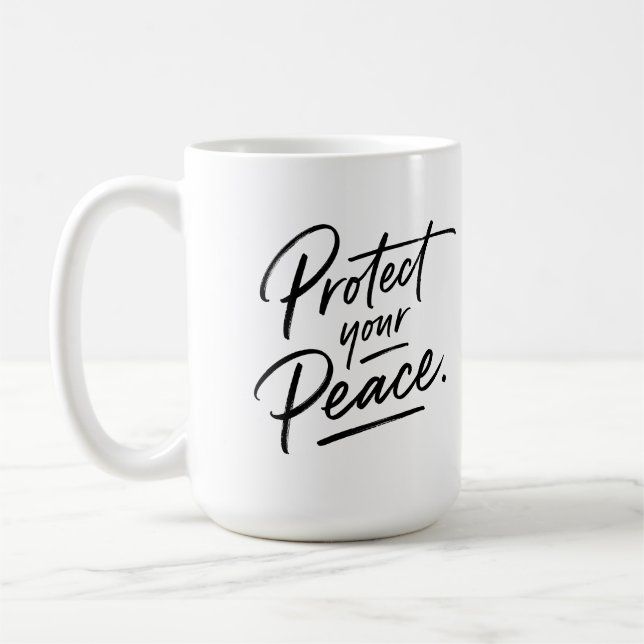 Protect Your Peace Cute Mug (Left)