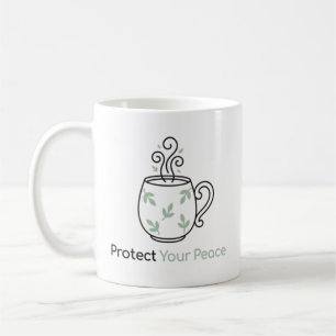 Protect Your Peace Minimalist Cozy Mug