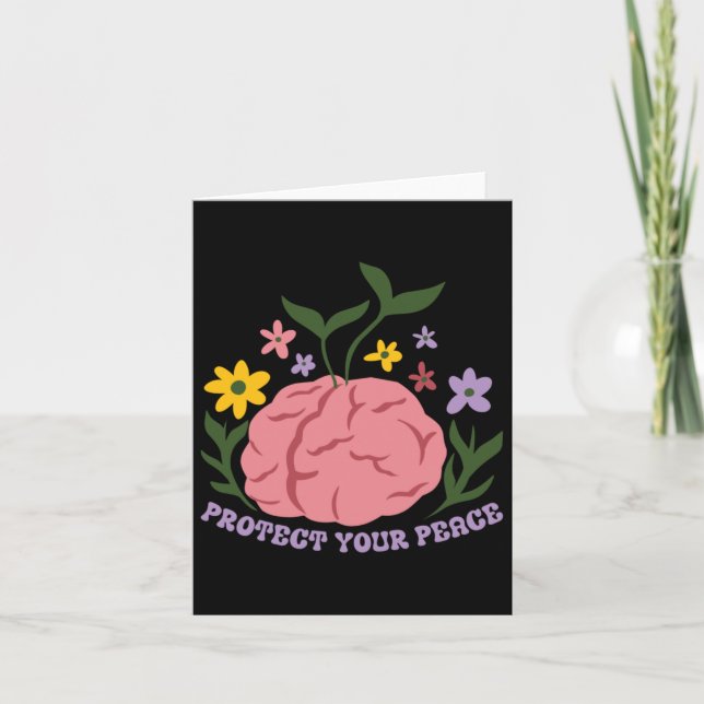 Protect Your Peace Sticker1  Card (Front)