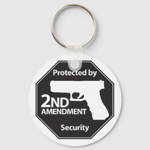 Protected by 2nd Amendment Keychain