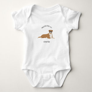 Protected by Boxer Dog shirt