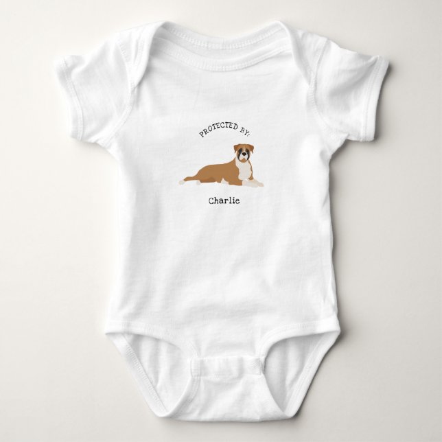 Protected by Boxer Dog shirt (Front)