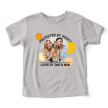 Protected by Dog Loved by Dad and Mom Personalized