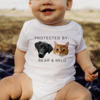 Protected By Dog Personalized Dog Cat Name Photo