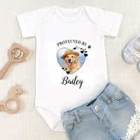 Protected By Dog Security Personalized Pet Photo