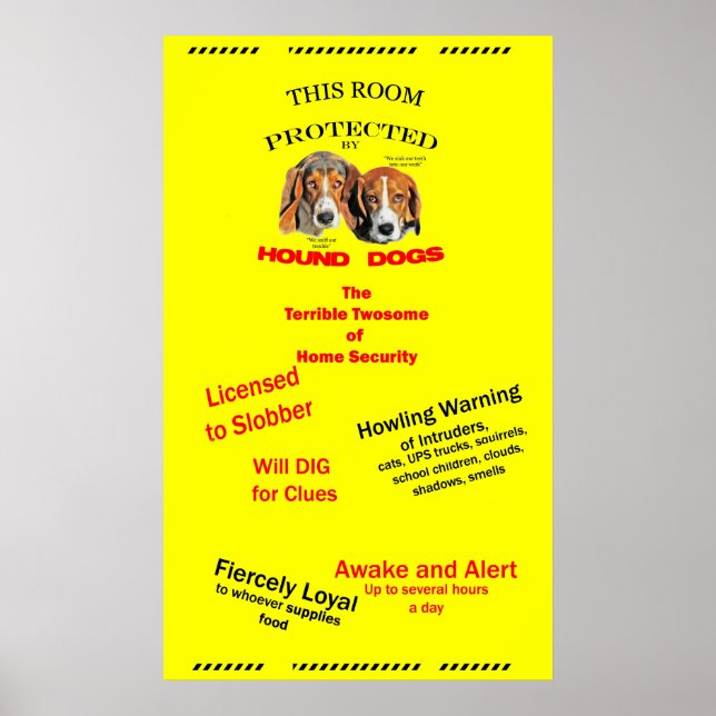 Protected by Hound Dogs Poster (Front)