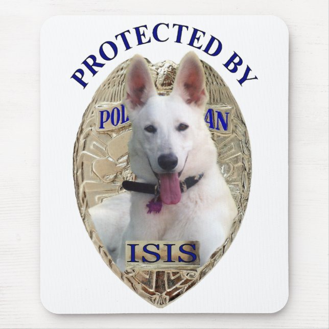 Protected By Isis Mouse Pad (Front)
