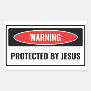 Protected by Jesus Sticker