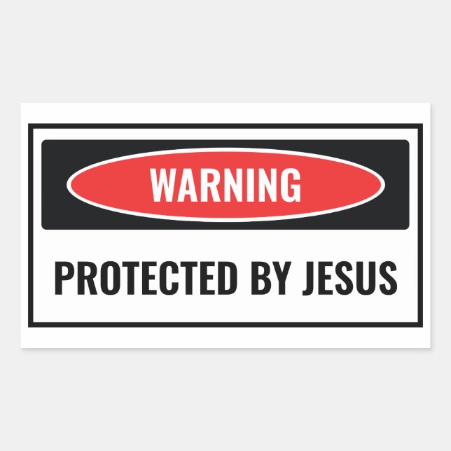 Protected by Jesus Sticker (Front)