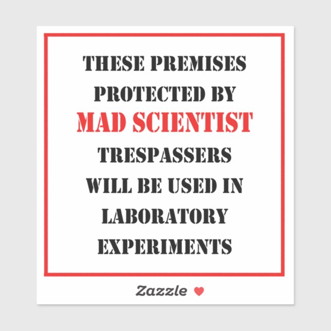 Protected By Mad Scientist (Sheet)