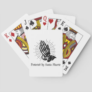 Protected by Santa Muerte Playing Cards