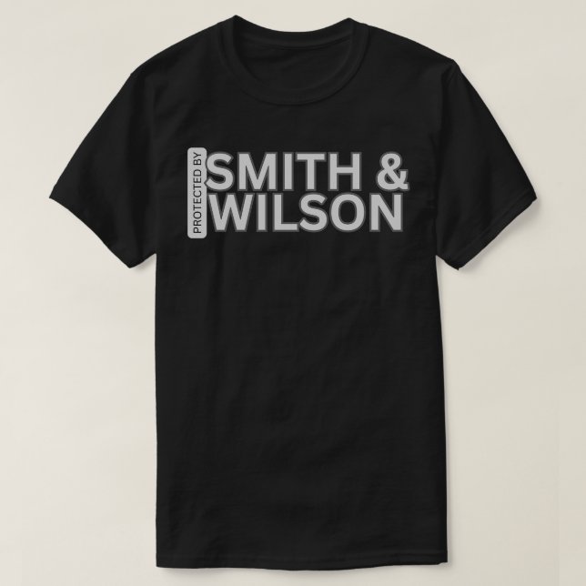 Protected By Smith Wilson T-Shirt (Design Front)