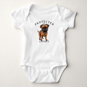 Protected By the Family Dog Baby Bodysuit