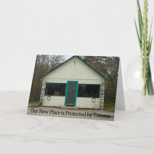 Protected By Totems - Funny Change of Address Card (Front)