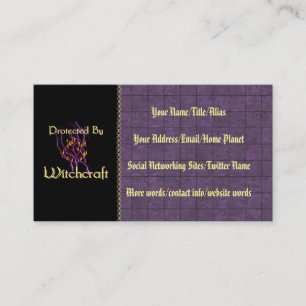 Protected By Witchcraft Business Card