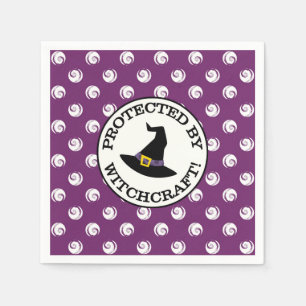 PROTECTED BY WITCHCRAFT! NAPKIN