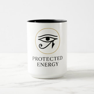 Protected Energy – Minimal Eye of Horus Symbol | Mug