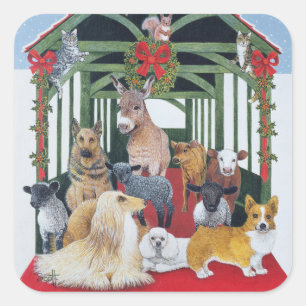 Protected Square Sticker