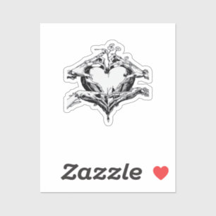 Protecting A Heart Skeleton Hand Heart Classic