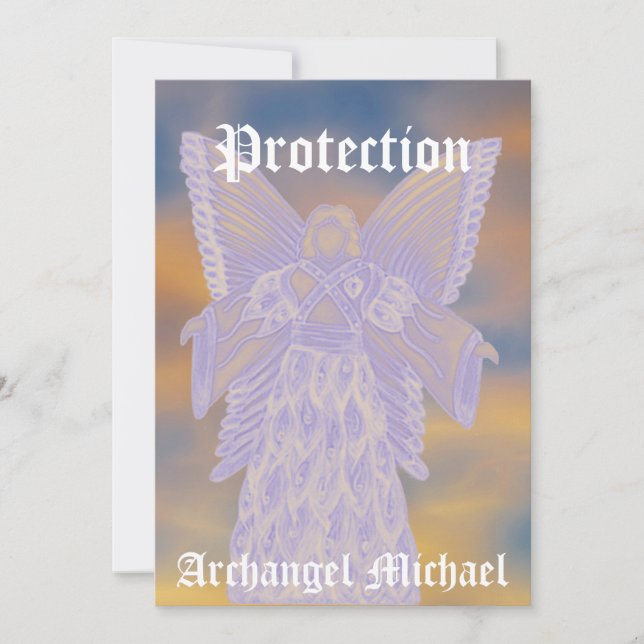 Protection Archangel Michael-Customize Invitation (Front)