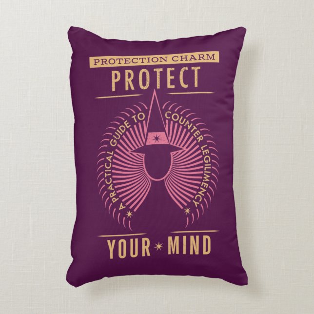 Protection Charm Guidebook Decorative Pillow (Front(Vertical))