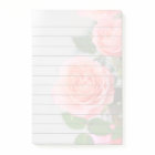 Protection de notes rose de post-it des roses 4x6