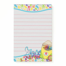 Protection de post-it de boîte de crayon de flocs