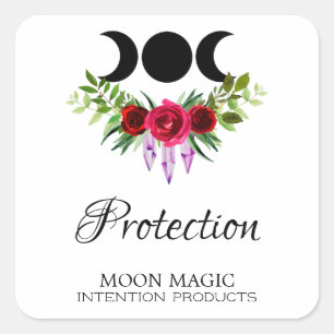 Protection Intention Candle Labels