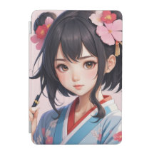 Couverture iPad japonaise pour fille d'Anime