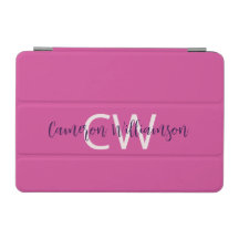 Monogramme Nom Sophistiqué Rose Vibrant Uni