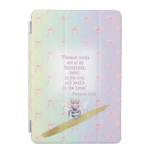 Trendy Pastel Rainbow Pink Bow Mauve Bee Bible