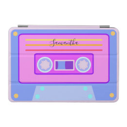 Protection iPad Mini Vaporwave esthétique rétro violet 80s 90s Mixtape