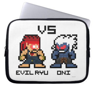 Protection Pour Ordinateur Portable 8bit Ryu mauvais CONTRE Oni